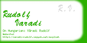 rudolf varadi business card